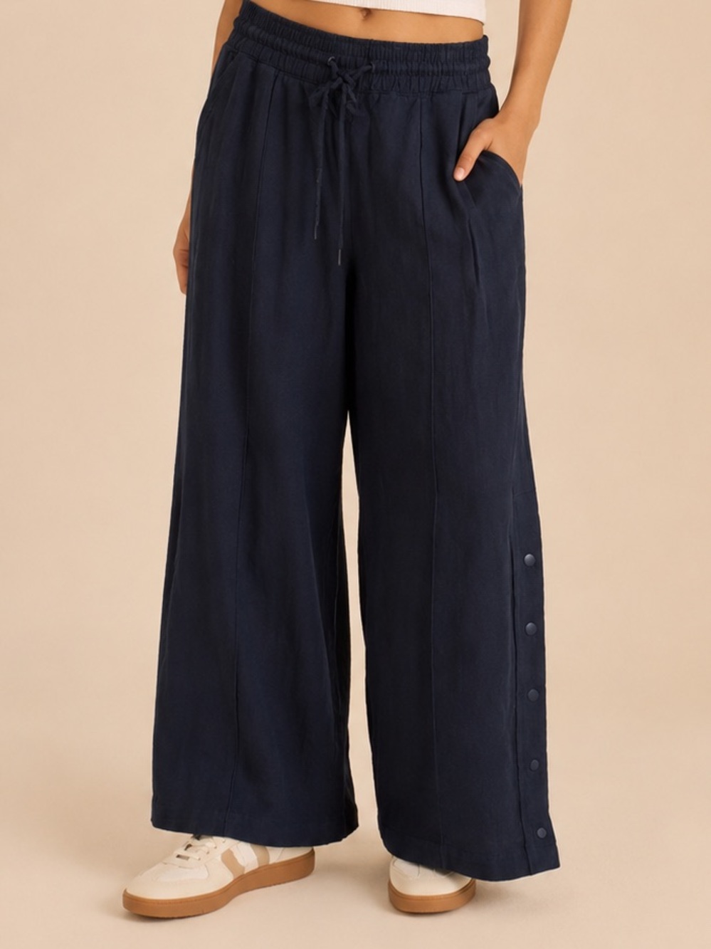 Daily Practice Anthropologie Wide Leg Cotton Trouser